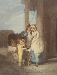 「ロンドンの叫び」pl.8：フランシス・ホイートリー（1747-1801）1795後のラウンドとサウンドは5ポンドポンドのデュークチェリー